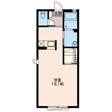アクシス 0101号室 間取り