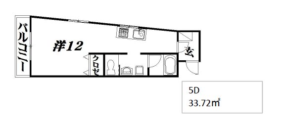マ・グランⅢ 5D号室 間取り