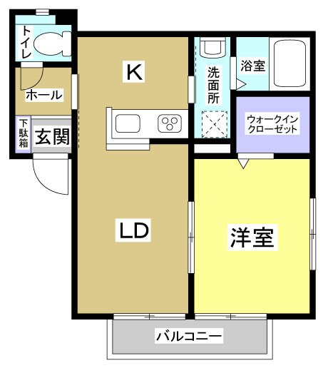 コート・ソレアード 104号室 間取り