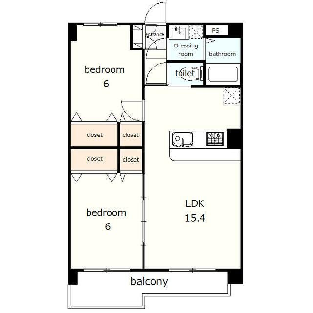 クレアールⅡ 303号室 間取り