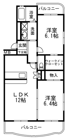 ティアラⅧ 101号室 間取り