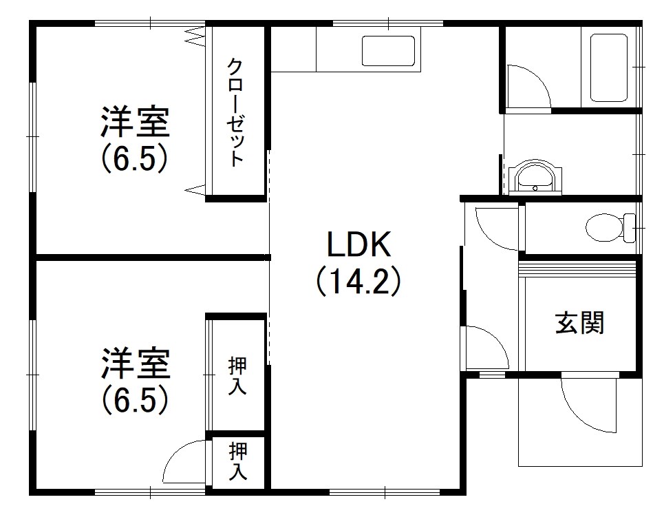 神ヶ谷貸家 間取り