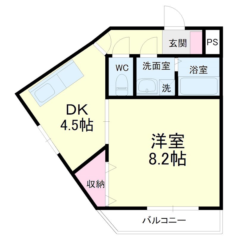 ティアラ植松 101号室 間取り