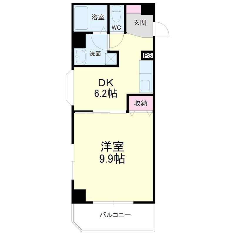 グレイス第8マンション 610号室 間取り