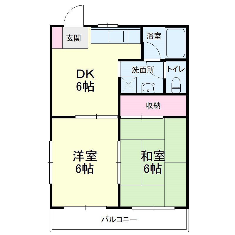 ウイング高丘Ⅰ 303号室 間取り
