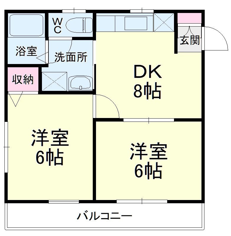 TIARA（ティアラ） 203号室 間取り