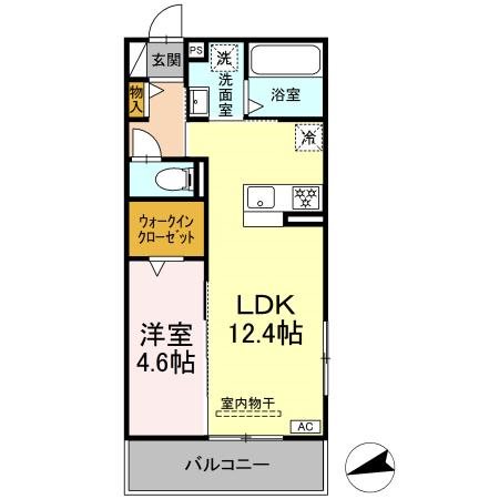 D-Hills佐藤Ⅲ 301号室 間取り