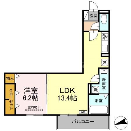 D-Hills佐藤Ⅲ 306号室 間取り