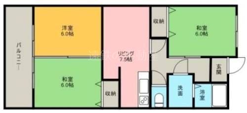 セントラルマンションⅠ 0303号室 間取り