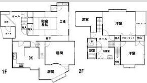 蜆塚1丁目9-10戸建貸家 間取り