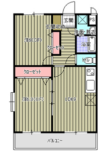 ブライトタイムⅡ 105号室 間取り