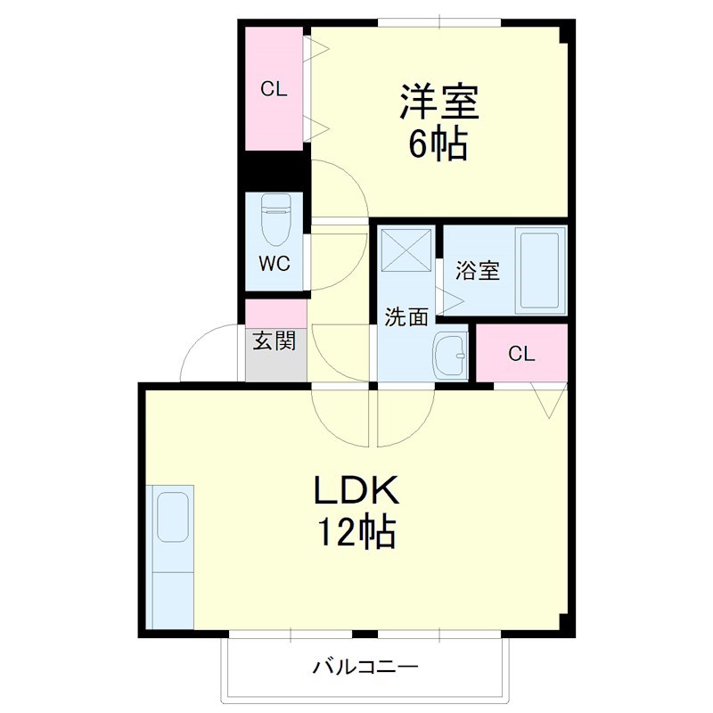 パレス北町 103号室 間取り