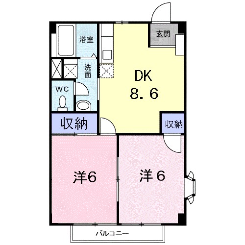 メゾン・ウエストサイド 101号室 間取り