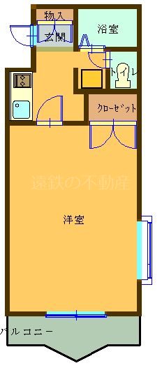 コナビック上西  3Ｈ号室 間取り