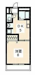 シャトーアーブル 302号室 間取り