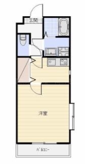 クレアトゥールⅠ 101号室 間取り