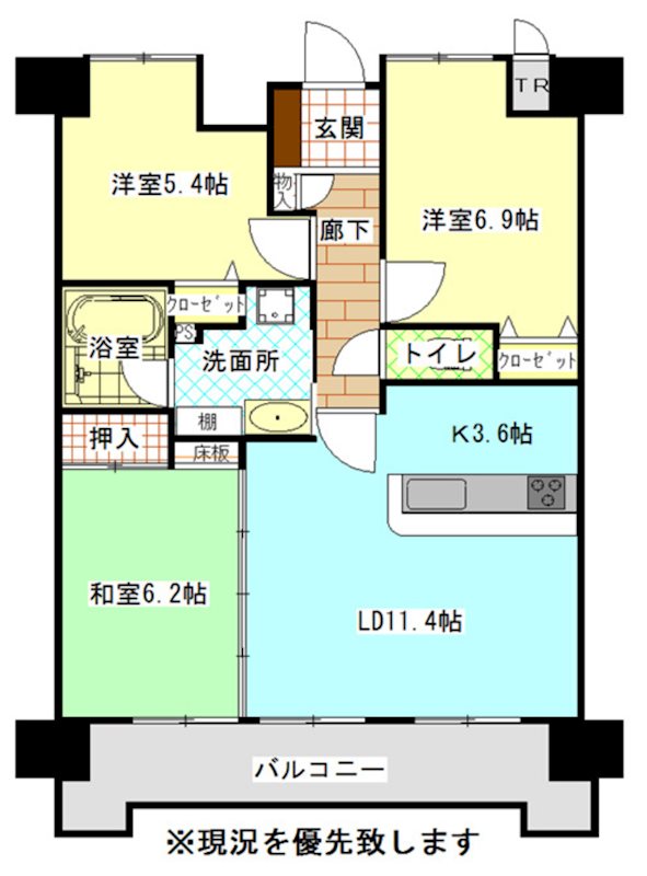 アルファタワー（1102） 1102号室 間取り