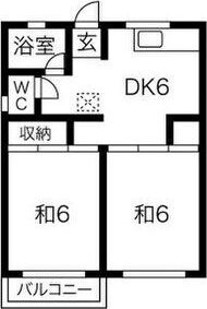 高柳ハイツB 201号室 間取り