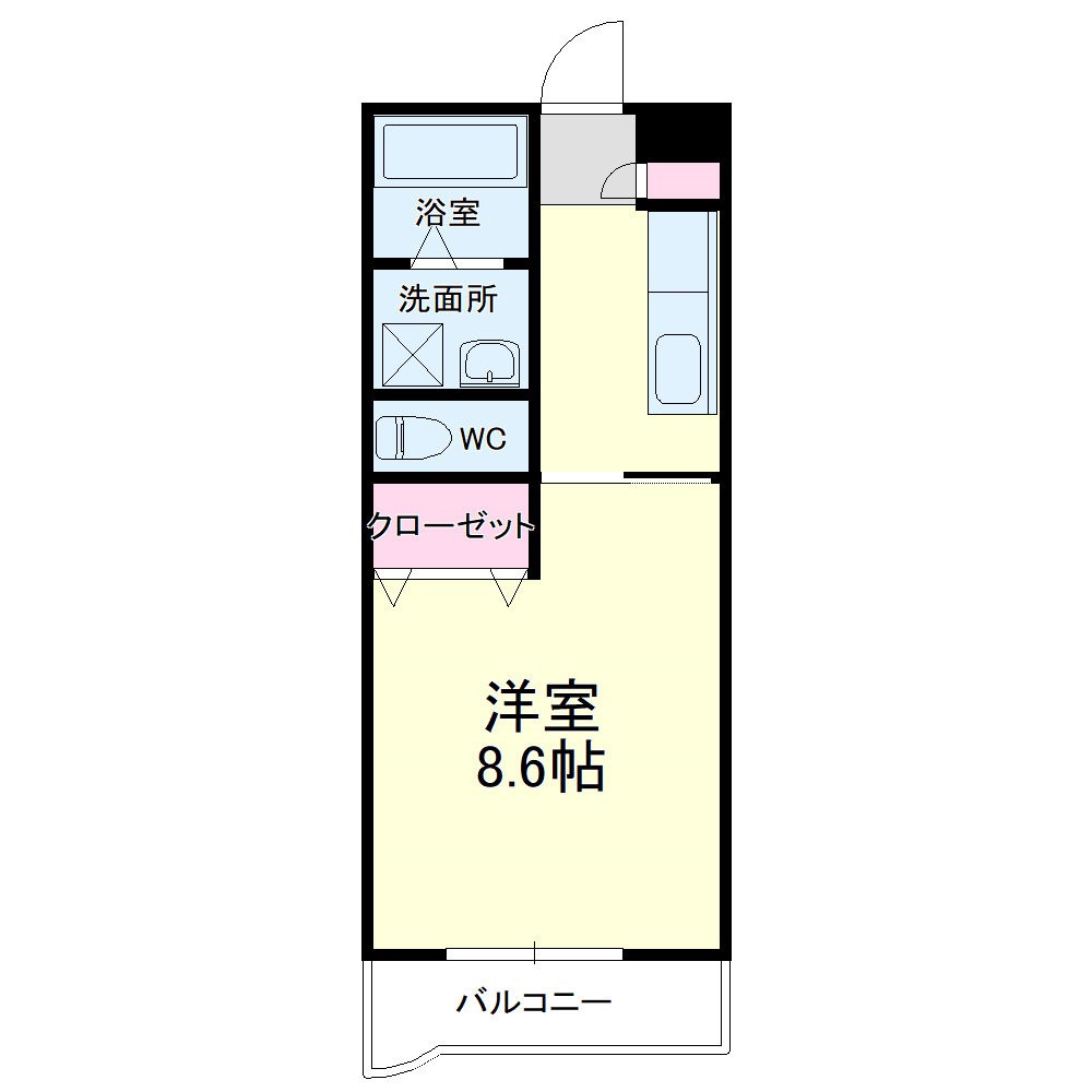 ティアラ西伊場 208号室 間取り
