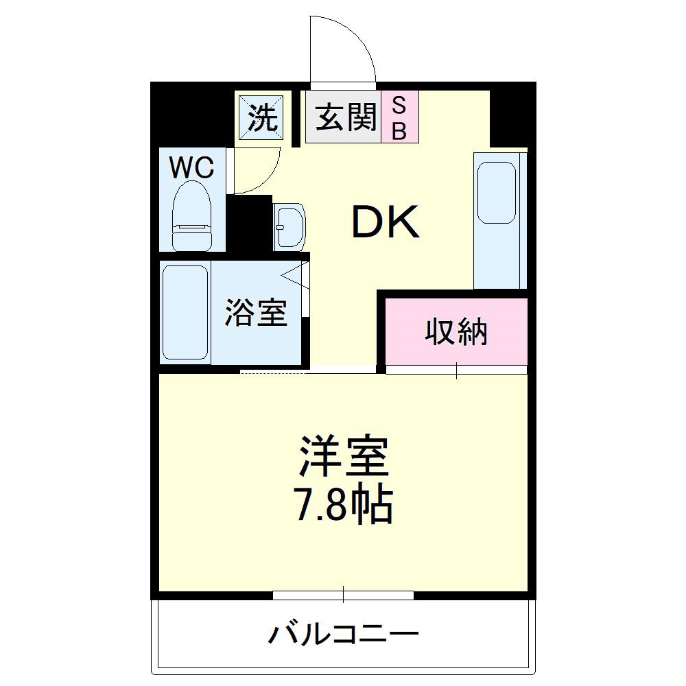 アベニュー山下 804号室 間取り