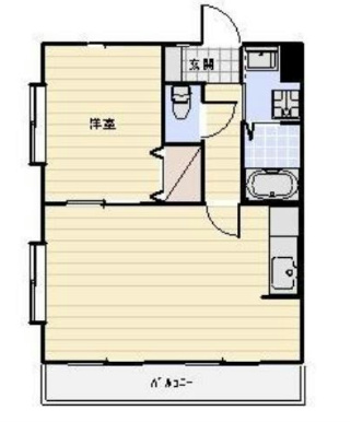 モデスティ 206号室 間取り