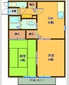 サンハイム 101号室 間取り