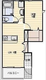 LOTUS坪井 105号室 間取り