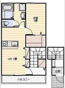 LOTUS坪井 203号室 間取り