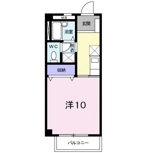 リュエルⅠ 207号室 間取り