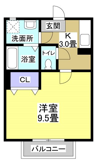 Beautiful Life 207号室 間取り