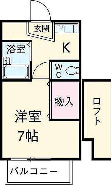 コーポ塚本 201号室 間取り