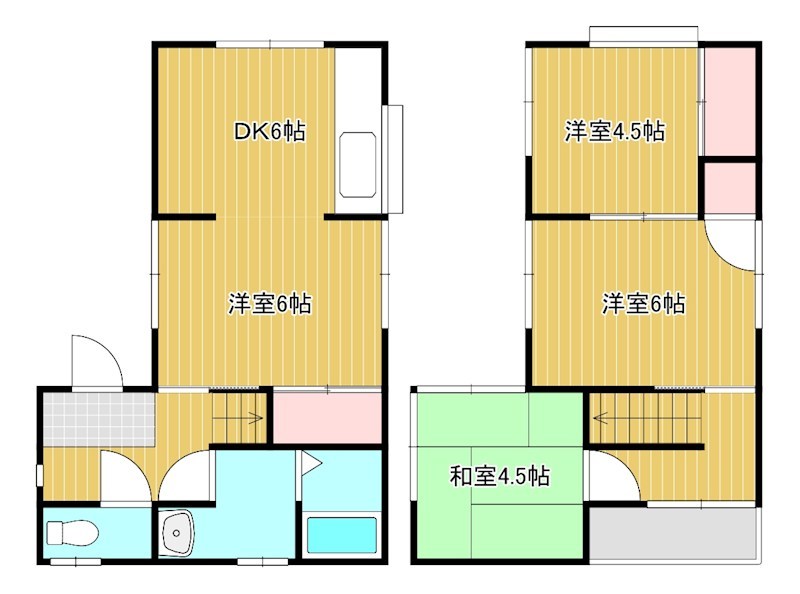 小池町戸建借家 間取り