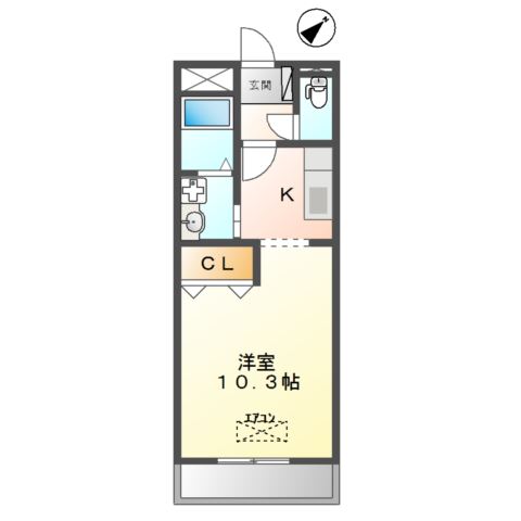 エクレールＫＡＷＡＩ 間取り