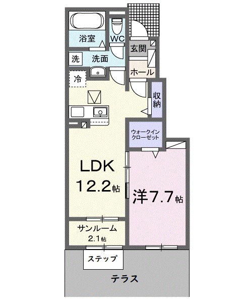 アイガー 103号室 間取り