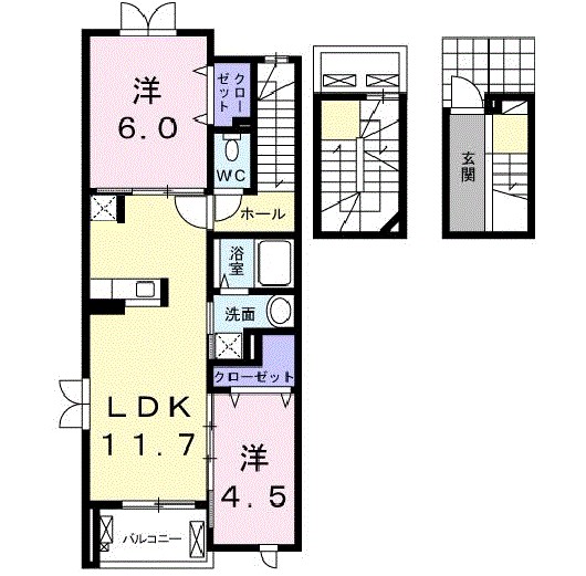 セレノカーサ 302号室 間取り