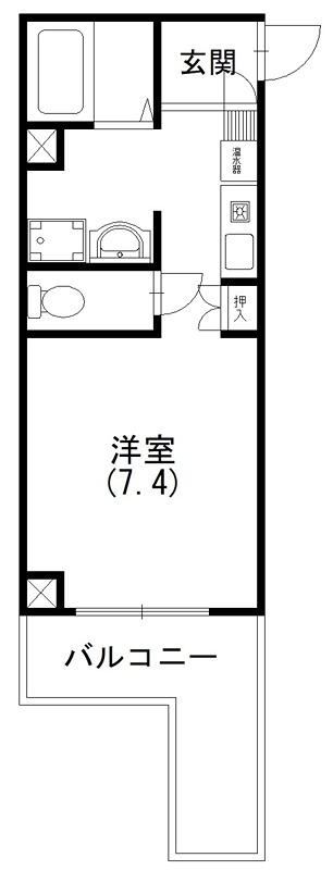 クリエイトダイアナⅠ 3F号室 間取り