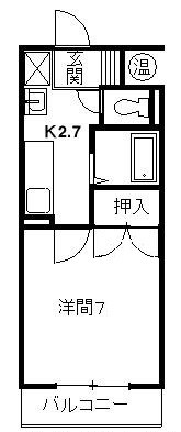 グランドハイツ布橋 303号室 間取り