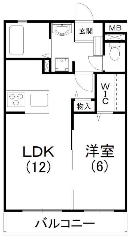 ラヴィベール中島 402号室 間取り