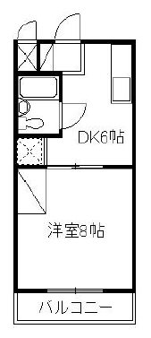 リバティーⅡ 303号室 間取り