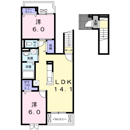 アルティア　雅 205号室 間取り