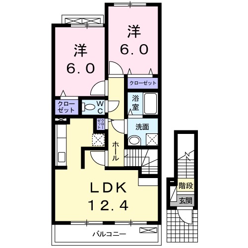 Mei Avenue 202号室 間取り