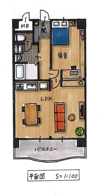 クレールトヨダ 303号室 間取り