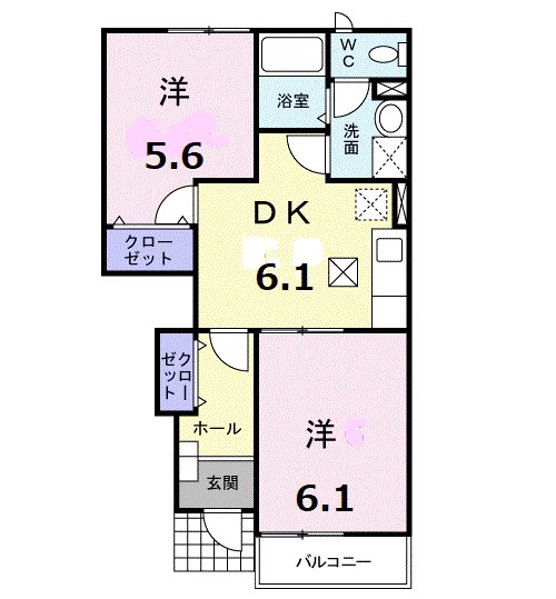 ブレービーハウス 102号室 間取り