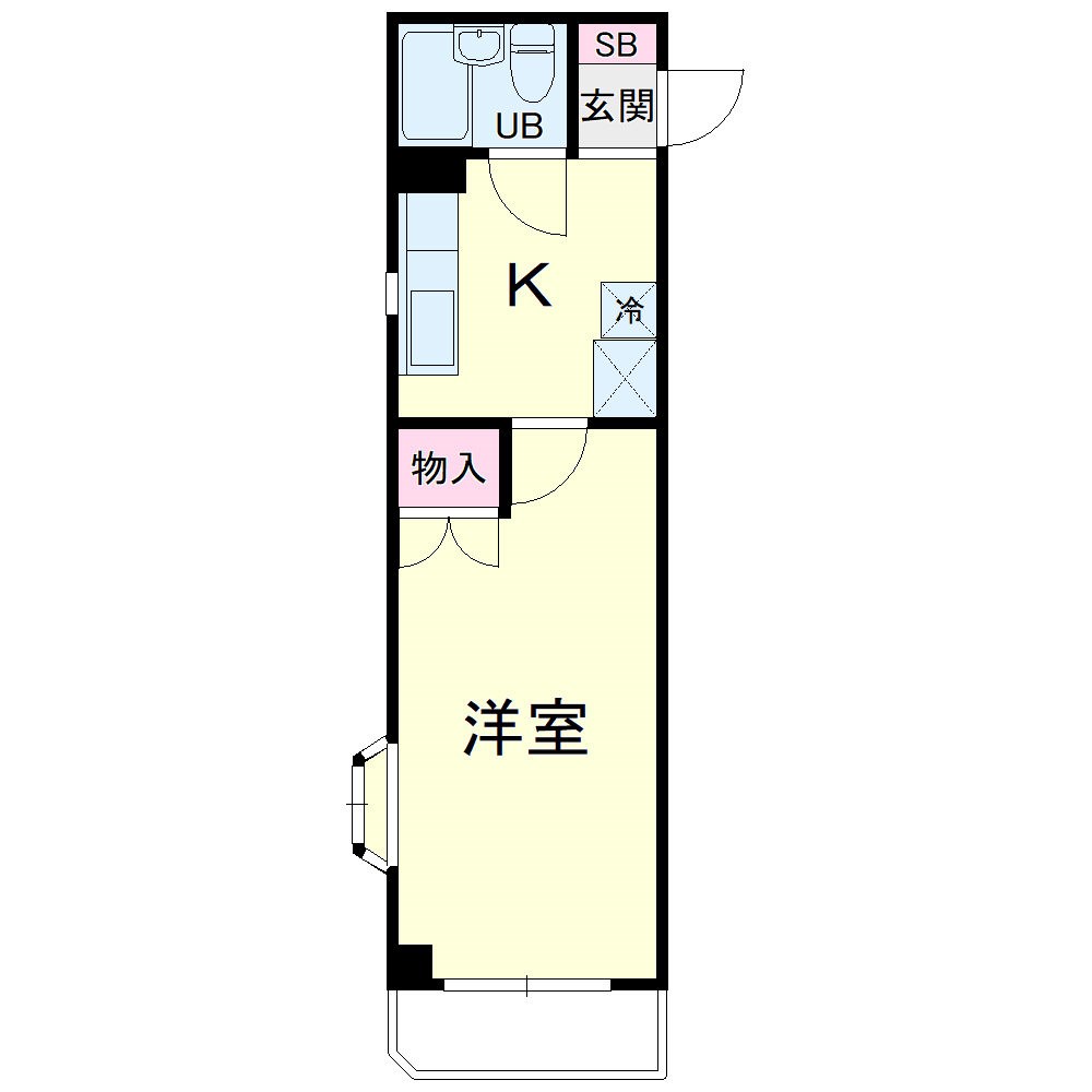 ハイツスバル 305号室 間取り