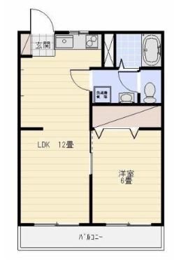 太陽ハイツ 202号室 間取り