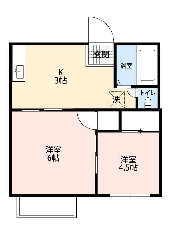 フォーブル花村D 105号室 間取り