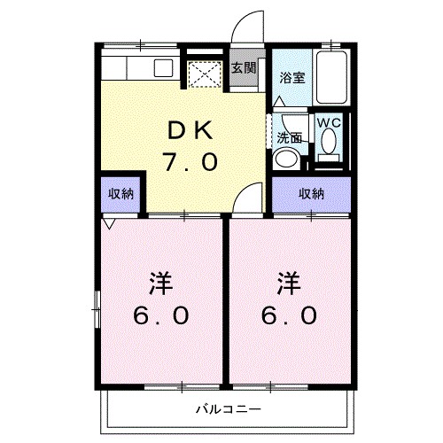 エスポワール 101号室 間取り