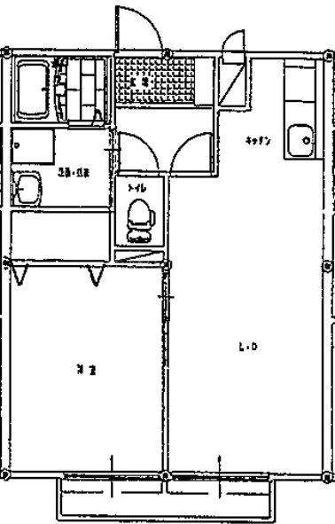 セントラルコート S 202号室 間取り