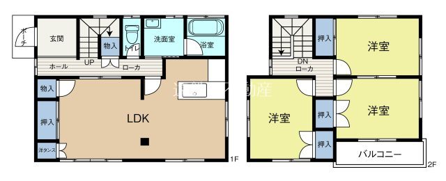 蜆塚一丁目貸家 間取り