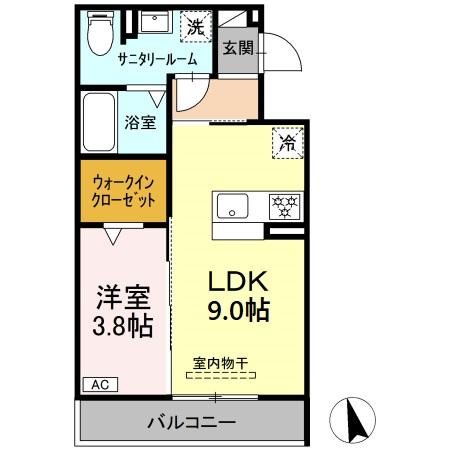 T-Success 202号室 間取り